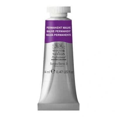 Image de Winsor &amp; Newton Aquarelle Professionnel Peinture Aquarelle, Haute Luminosité, Résistante à la Lumière, Qualité Archive, Tube de 14 ML, Couleur Mauve Permanent