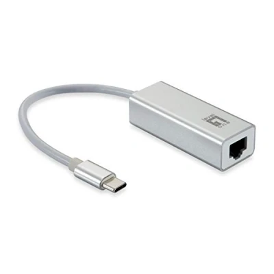 Image de Adaptateur USB C vers RJ45 10 100 1000 0,15 M LEVELONE Câble réseau Ethernet Blanc