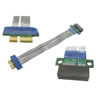 Image de KALEA INFORMATIQUE Nappe d&#039;extension Type Riser pour Port PCI Express x1 vers PCIe Longueur 195mm