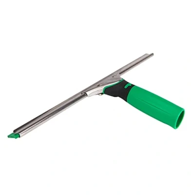 Image de Unger ErgoTec ES45G Raclette à vitres (Largeur 45 cm, avec Rail en S et Caoutchouc essuie Glace Vert, Nettoyage des sans Traces)
