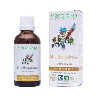 Image de Menthe poivrée Bio Digestion Teinture mère Mentha piperita 50 ml Herbiolys