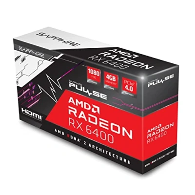 Image de Sapphire PULSE 11315 01 20G carte graphique AMD Radeon RX 6400 4 Go GDDR6 Neuf