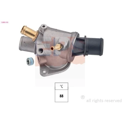 Image de EPS 1.880.150 Thermostat d&#039;eau 88 Made in Italy OE Equivalent avec joint d&#039;étanchéite, raccord fileté pour le capteur de température
