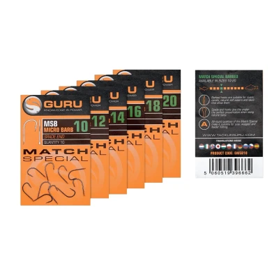 Image de Guru l&#039;Hameçons MSB Match Spécial Micro Ardillon à Palette (10 pcs) Maat : 14