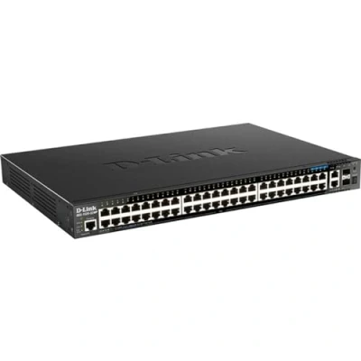 Image de D Link DGS 1520 52MP commutateur réseau Géré L3 10G Ethernet (100/1000/10000) Connexion Ethernet, supportant l&#039;alimentation via ce port (PoE) 1U Noir