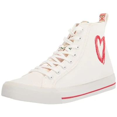 Image de Desigual Femme Shoes_Beta_Heart Basket, Blanc, 37 EU