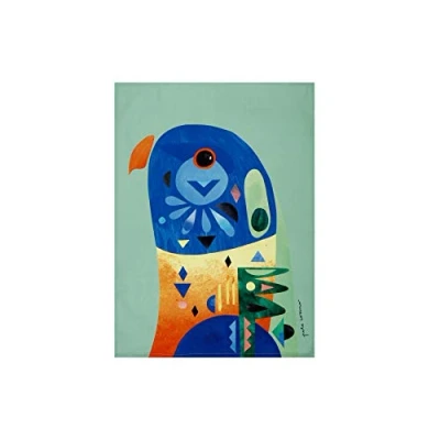 Image de Maxwell &amp; Williams Serviette de Table 100% Coton, Imprimé Perroquet Loriquet, Collection Pete Cromer, 50 x 70 cm Multicolores
