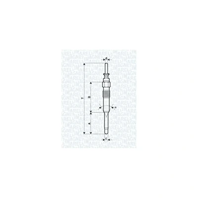 Image de MAGNETI MARELLI 062900023304 Bougie de préchauffage 11V 10A M10X1 BMW: 3 Berline, 5 X5, LAND ROVER: Range Rover 3, Freelander I SUV