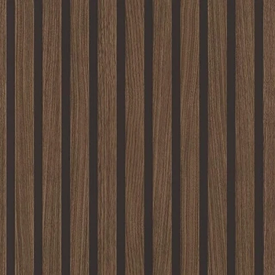 Image de Rasch Papier peint 278439 Marron foncé avec aspect bois Panneaux en 3D au look scandinave moderne Paroi à lamelles 10,05 m x 0,53 (L l)
