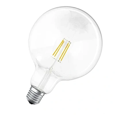 Image de LEDVANCE Lampe LED Smart avec Bluetooth, E27, dimmable, blanc chaud (2700K), remplace les lampes à incandescence par 44W, contrôlable Alexa,Google et Apple,SMART+ Filament Classic Dimmable,1 pack