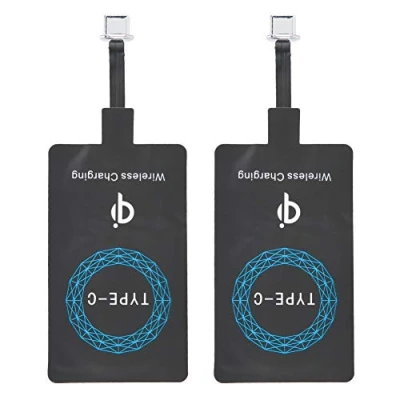Image de 2PCS Type C Récepteur de Charge sans Fil, Puce Chargeur Fil Qi USB C, Autocollant pour Téléphone Portable