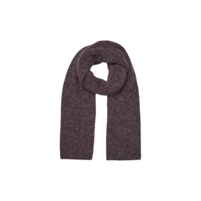 Image de VERO MODA VMGILA NOOS Écharpe côtelée Prune Perfect/détail : mélange noir, taille unique, parfaite/détail noir mélangé, unique
