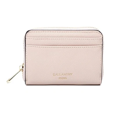 Image de Gallantry Petit Portefeuille Femme en Format Court Porte Monnaie Carte Tout Un Similicuir Zippé Chic Léger Rose