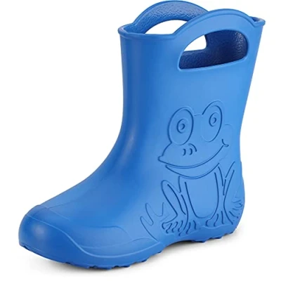 Image de Ladeheid Bottes de Pluie en EVA pour Femme Caoutchouc Resistantes à l&#039;eau Bottines Imperméables Wellies Chaussures Sécurité LA CA 09 (Corail, 38/39 EU)