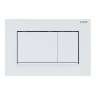 Image de Geberit, Plaque de commande Sigma30 115.883.11.1 pour rinçage à 2 quantités Blanc mat 115883111
