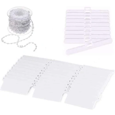 Image de Kit de réparation pour store vertical 89 mm avec crochets supérieurs et chaîne inférieure (12)
