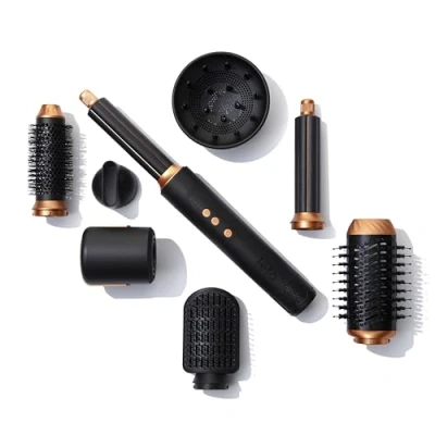 Image de Leto 7en1 Sèche Cheveux Ionique 1400W, Brosse Chauffante, Ronde Soufflante, Fer à Boucler, Auto nettoyant, Moteur BLDC, de Coiffage, Airstyler, Onduler