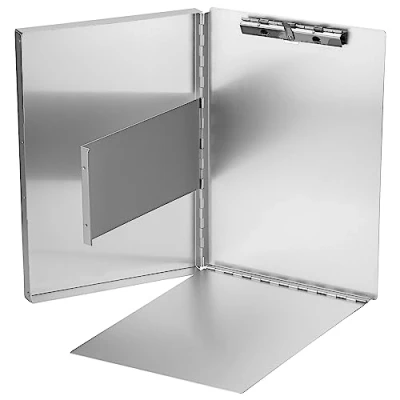 Image de Saunders 30517 Porte documents avec compartiment et intercalaire Argenté