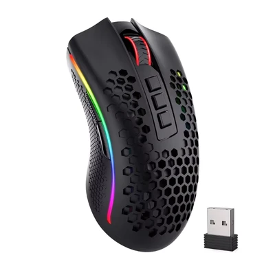 Image de Redragon M808 souris de jeu sans fil avec coque en nid d&#039;abeille, 16 000 DPI réglables, 7 boutons programmables, ergonomique, légère rechargeable pour ordinateur portable PC/Mac