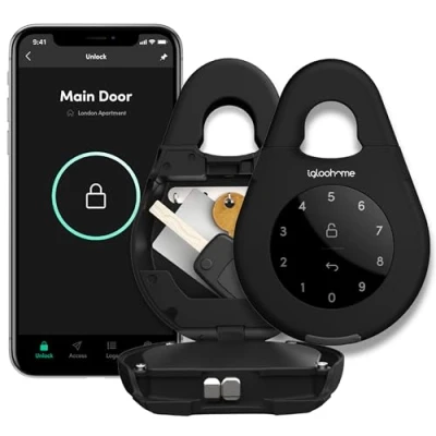 Image de igloohome Smart KeyBox Boîte à Clé Sécurisée Intelligente PIN et Bluetooth Sûr, sans Installation, Connexion Permet ou Bloque l’Accès Distance Intégré avec Airbnb
