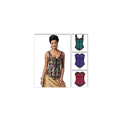 Image de Butterick Patterns B5662 Patrons de Corsets pour Femme Blanc Taille EE 42 à 48