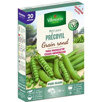Image de Graines de Petits Pois PRECOVIL grain rond 20 mètres