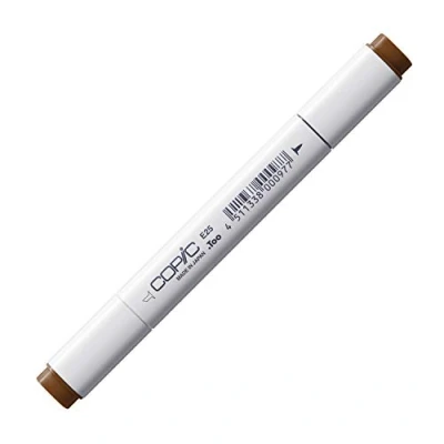 Image de Marqueur à l&#039;alcool COPIC Marker E25 Caribe Cocoa Marron Opaque Indélébile Fine