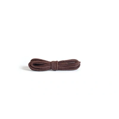 Image de Kaps Lacets Ronds et Fins, en 100% Coton de Qualité pour Chaussures Élégantes Décontractées, 2 mm Largeur, 1 Paire (60 cm 24 inch 3 to 4 Paires Œillets/ 76 Brun)