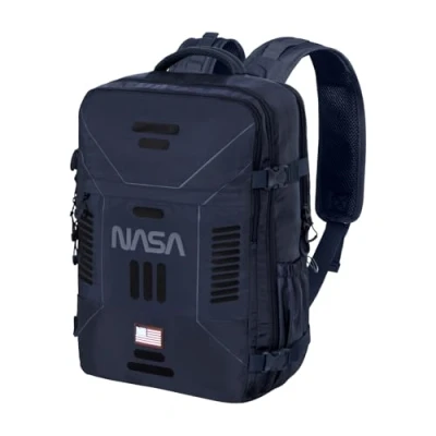 Image de NASA Spaceship Grand Sac à Dos de Voyage Mercury 47x23x33cm, Bleu Foncé, Capacité 35 L