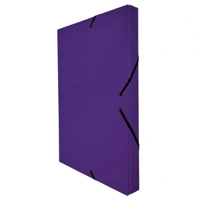 Image de RAYLU PAPER classeur de projet mat format A4 avec dos 3 cm, en carton robuste et fermeture caoutchouc pour projets scolaires ou bureau, taille 34 x 24 cm (Violet)
