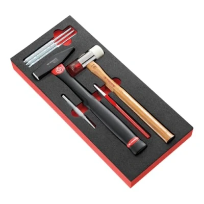 Image de Facom MODM.MI7 Module Mousse Outils de Frappe avec Chasses Goupilles Longs Argent