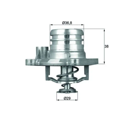 Image de MAHLE ORIGINAL TI 13 92 Thermostat d&#039;eau avec joint d&#039;étanchéite OPEL: Agila B, A