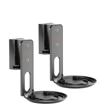 Image de Support mural pour haut parleur rotatif et inclinable My Wall HS40L Noir 2 pc(s)