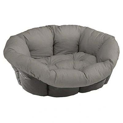 Image de Ferplast Coussin pour Panier Chien Sofa&#039; 10, en Coton, Matelas Rembourré Lit d&#039;intérieur, Remplacement Corbeille Plastique Chien, Lavable, 96 x 71 h 32 cm, Taupe