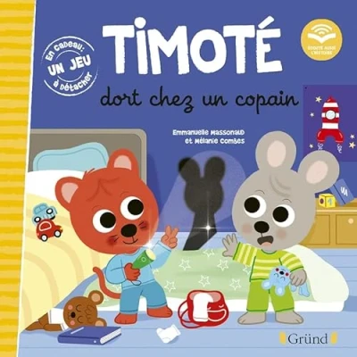 Image de Timoté dort chez un copain. Écoute aussi l&#039;histoire Album A partir de 3 ans