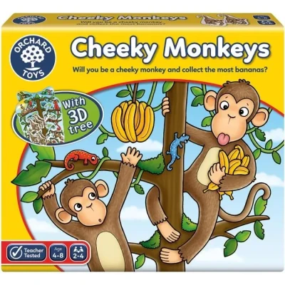 Image de Orchard Toys Cheeky Monkeys Game, A Fun Game of Chance, Family Perfect for Kids Age 4 8, Educational Toy,
