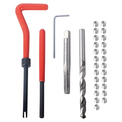 Image de DAYUAN kit de réparation filetage M5 x 0,8 mm, outils hélicoïdal, d&#039;insertion fil, ensemble d&#039;outils à main compatibles pour automobile