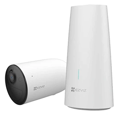 Image de EZVIZ HB3 1 2K Système de vidéosurveillance avec Une caméra Surveillance Wi FI alimentée par Batterie Vision Nocturne en Couleur, défense Active, détection Mouvement, au Lithium