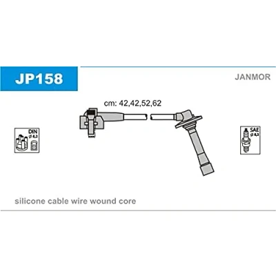 Image de JANMOR JP158 Jeu De Fils d&#039;Allumage MAZDA: 626 V 5 portes, Berline
