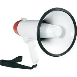 Image de Mégaphone avec sirène et fonction d&#039;enregistrement XB 11SR Blanc Filaire