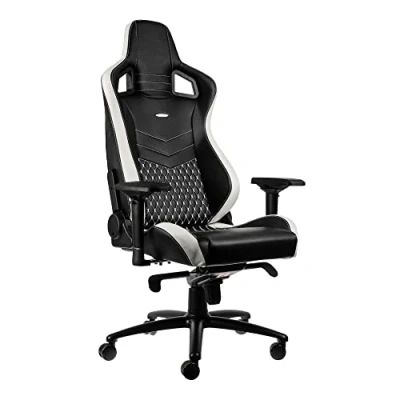 Image de noblechairs EPIC Siège de jeu sur PC rembourré Noir, Blanc Neuf