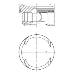 Image de KOLBENSCHMIDT 41725600 Piston 82 MERCEDES BENZ: Sprinter 3.5 T Van, 3 Classe E Berline