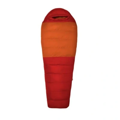 Image de Marmot Lost Coast 40 Short, Sac de couchage momie adulte, duvet canard 600plus, chaud et léger, repliable, 168 cm, jusqu’à 12 C, Team Red/Auburn, cm