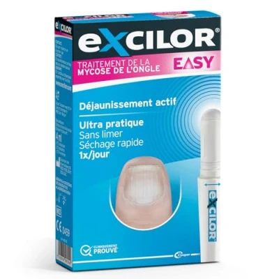 Image de EXCILOR EASY Traitement De la Mycose l’Ongle Déjaunissement actif Pratique Sans Limer Séchage rapide 1x/jour