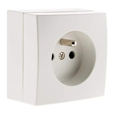 Image de Bel&#039;Vue Prise 2P+T 16A saillie Blanc