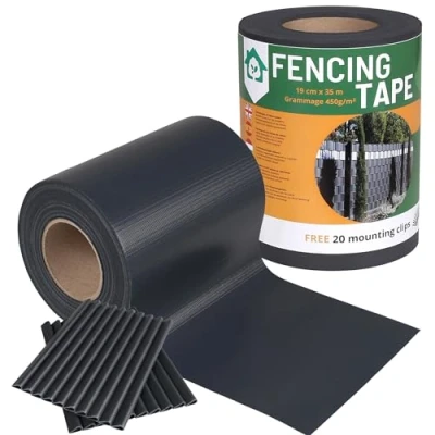 Image de Ruban de clôture SARCIA.EU 19 cm x 35 m Résistant aux UV Durable Facile à installer