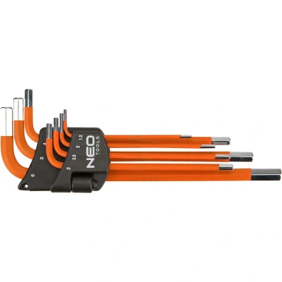 Image de NEO TOOLS 09 517 Ensemble de tournevis coudés 1.5,2,2.5,3,4,5,6 mm Acier d&#039;outil 7