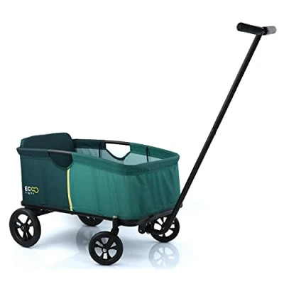 Image de hauck Charrette à Bras Eco Light, avec Coussin d&#039;Assise pour 1 Enfant, Pliable, Capacité de Charge 50 kg, Vert , 2+