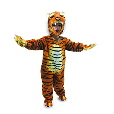 Image de Legler Small Foot Kostüm Tiger, Größe 80 86, Weiches Kinderkostüm für Fasching, Karneval Oder Halloween, AB 2 Jahren, 5630 Tigre Costume pour Enfant, 2020881, Multicolore, Taille Unique