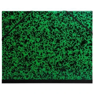 Image de Exacompta Réf. 542800E 1 carton à dessin Annonay avec élastiques dos toilé garde blanche dimensions 52 x 72 cm format classer Raisin (500 650 mm) couleur vert